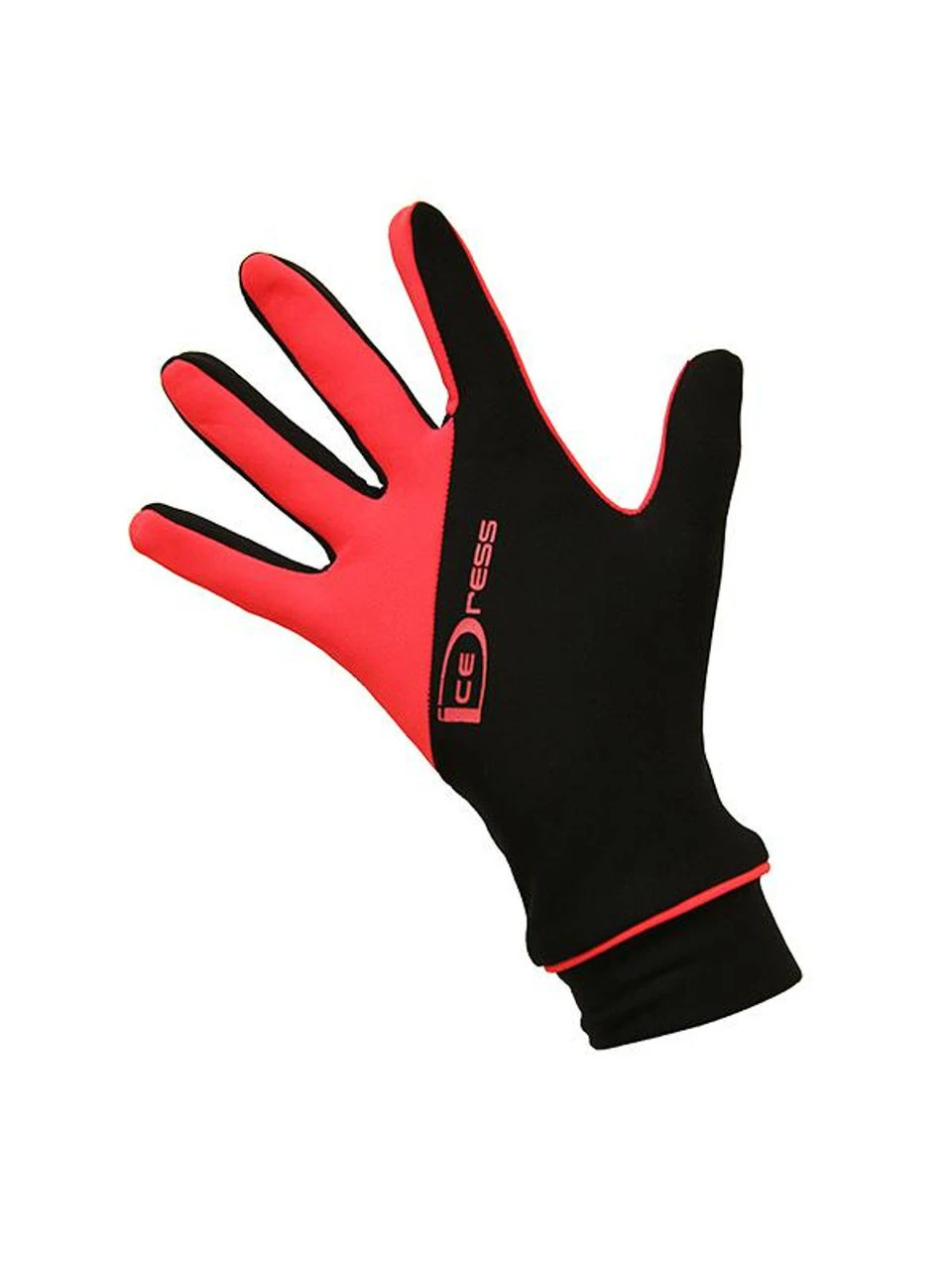 Icedress - Two Color Thermal Figure Skating Gloves "IceDress-Sport" (Black And Hot Coral) 1 Icedress - Two Color Thermal Figure Skating Gloves "IceDress-Sport" (Black And Hot Coral)