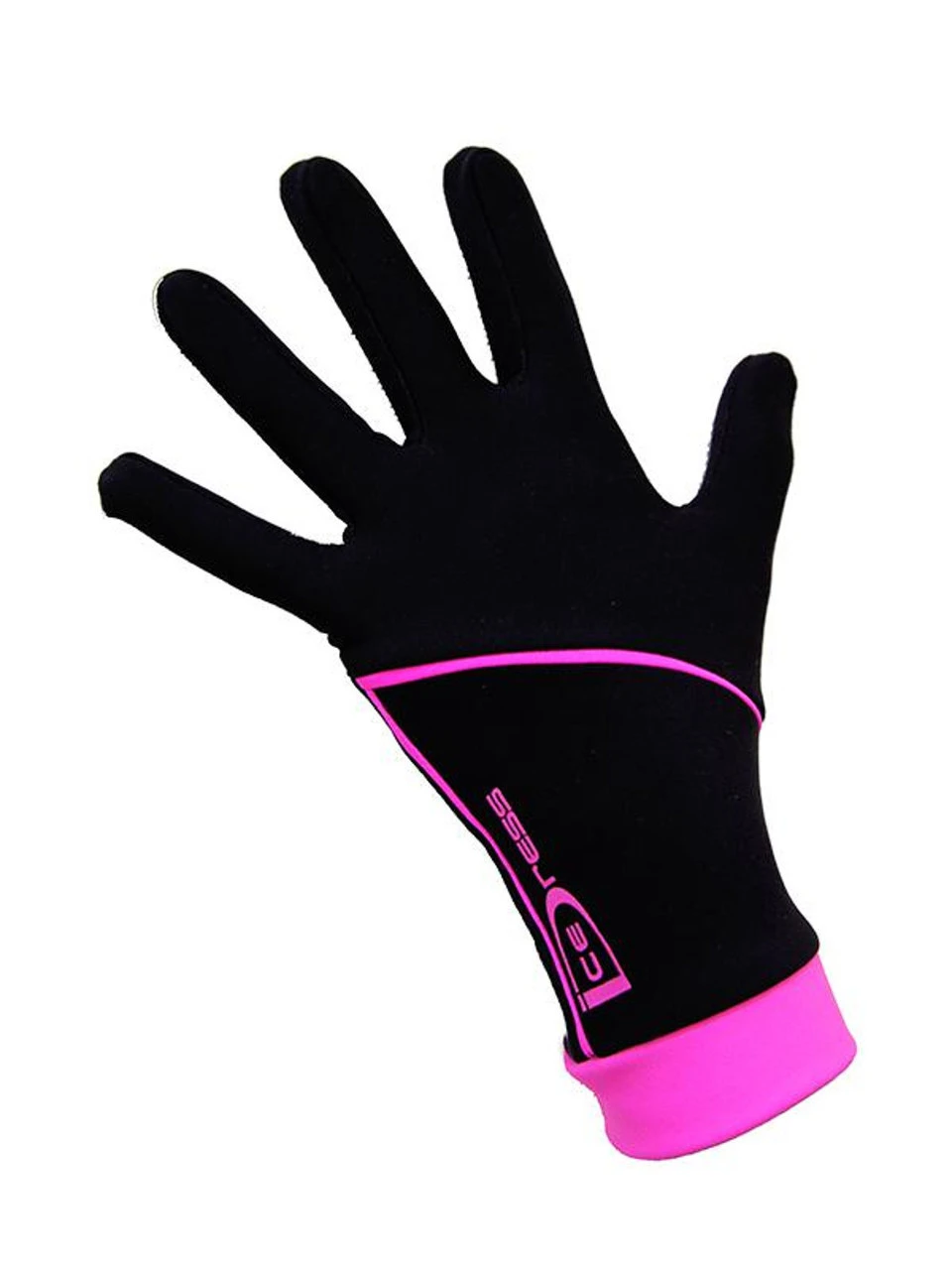 Icedress - Thermal Figure Skating Gloves "IceDress" (Black And Hot Pink) 1 Icedress - Thermal Figure Skating Gloves "IceDress" (Black And Hot Pink)