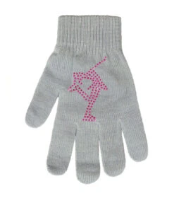 Magic Gloves With Pink Rhinestones -Triple Eight Shop grey 51553.1625804427