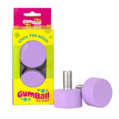 Moxi Gumball Roller Skate Toe Stops (Grape 83A, Long Stem)