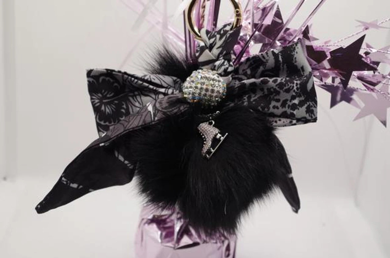 Bow Keychain - Black 2 Bow Keychain - Black - Image 2
