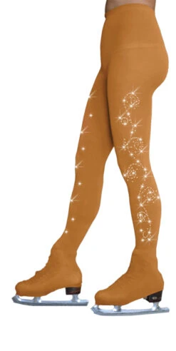 ChloeNoel Over The Boot Ice Skating Tights 8832 2Swirls -Triple Eight Shop medium tan 79929.1580753170