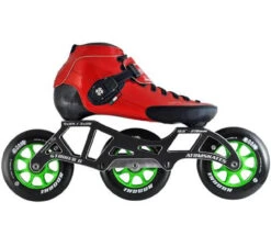 Atom Luigino Strut 3 Wheel Indoor Inline Skate Package (Boom Indoor 90mm Firm) -Triple Eight Shop red strut boom indoor 3 wheel pkg 480x480 80250.1557937499