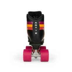 Riedell Quad Roller Skates - Antik Skyhawk Indoor Skate Set (Old Model, Black) -Triple Eight Shop skyhawk set indoor black aurafuchsia88a back shadow PDadj xl 60138.1686180493