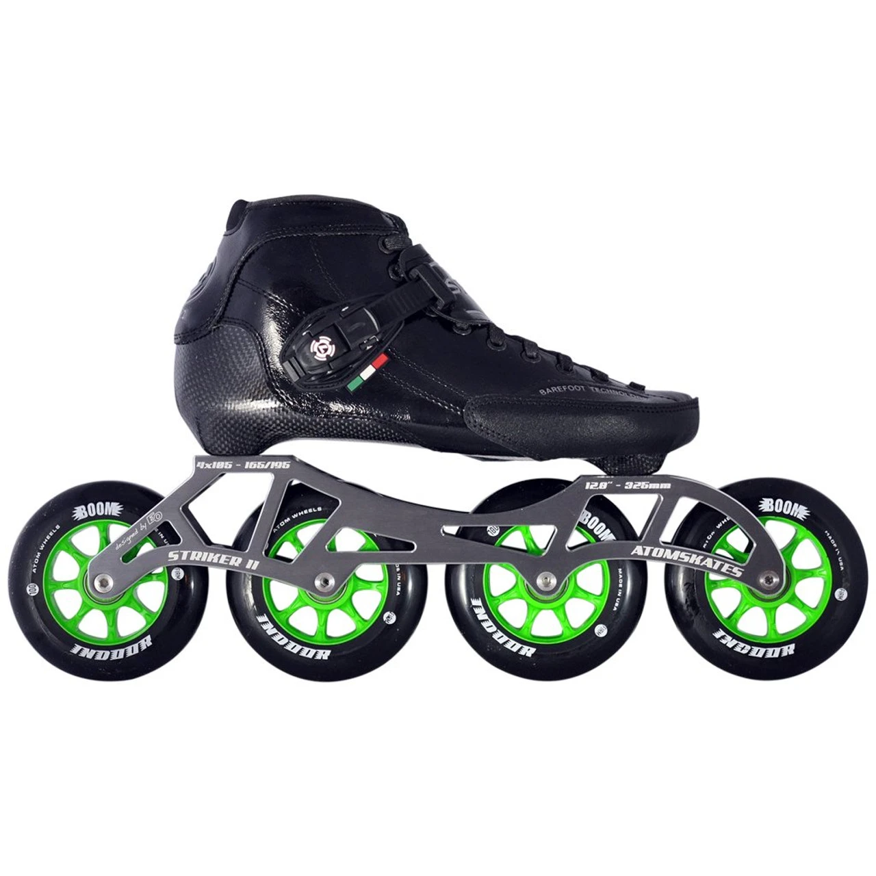 Atom Luigino Strut Indoor Inline Skate Package (Boom Indoor 90mm Firm) 1 Atom Luigino Strut Indoor Inline Skate Package (Boom Indoor 90mm Firm)