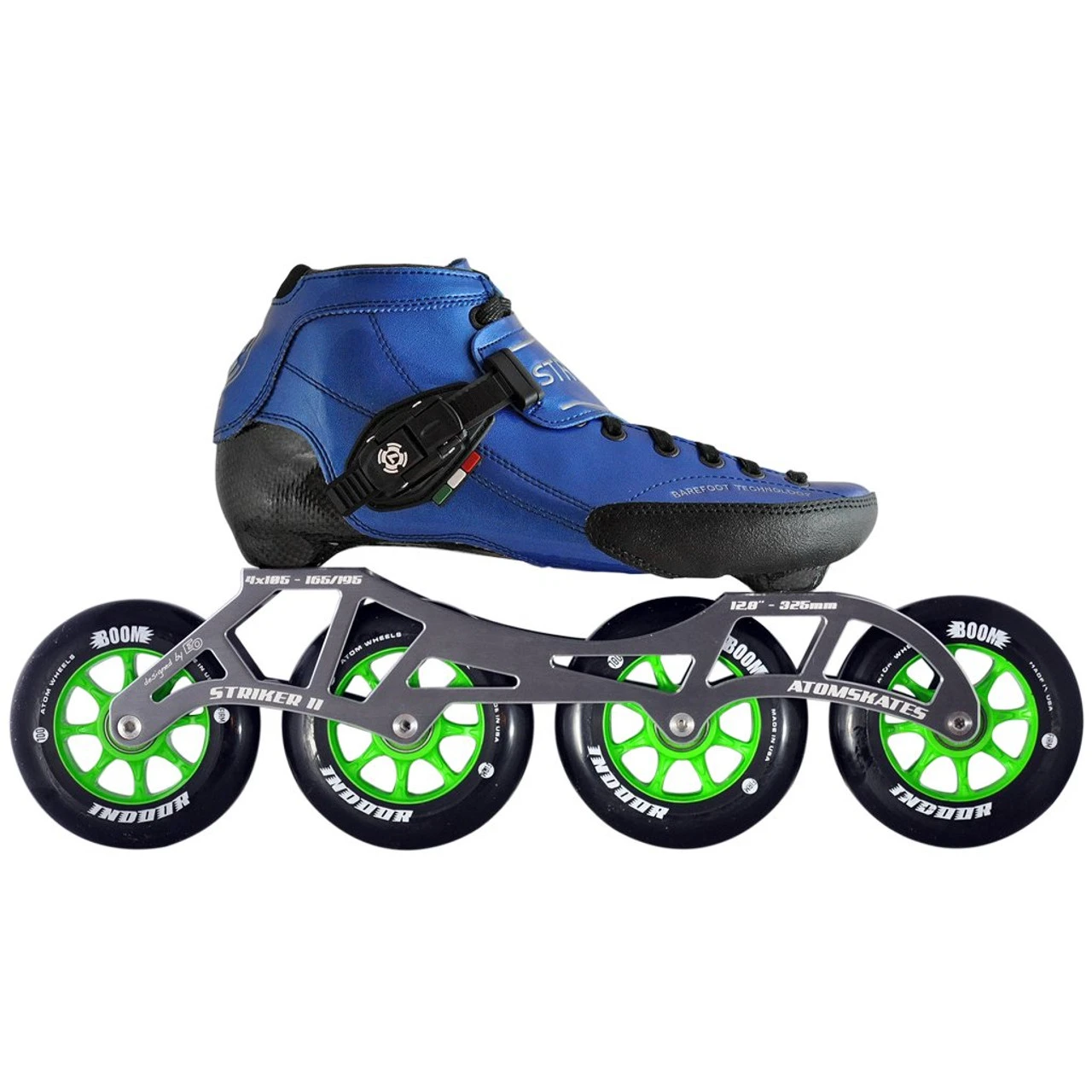 Atom Luigino Strut Indoor Inline Skate Package (Boom Indoor 90mm Firm) 2 Atom Luigino Strut Indoor Inline Skate Package (Boom Indoor 90mm Firm) - Image 2