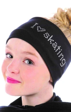 Elite Xpression - I LOVE SKATING Headband - Black
